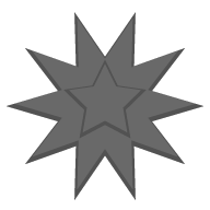 Spikecore floor-star (medium)